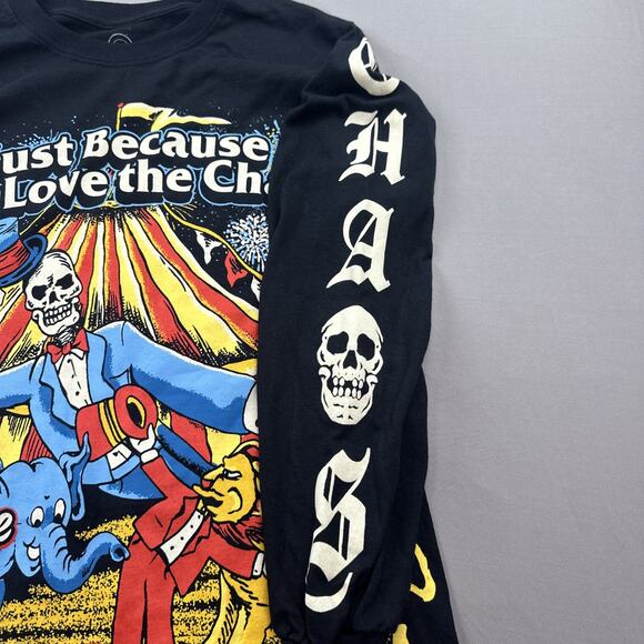 Boss Dog Art Dept Shirt Mens Small Festival Graphic Print Retro Circus Chaos - Picture 2 of 9